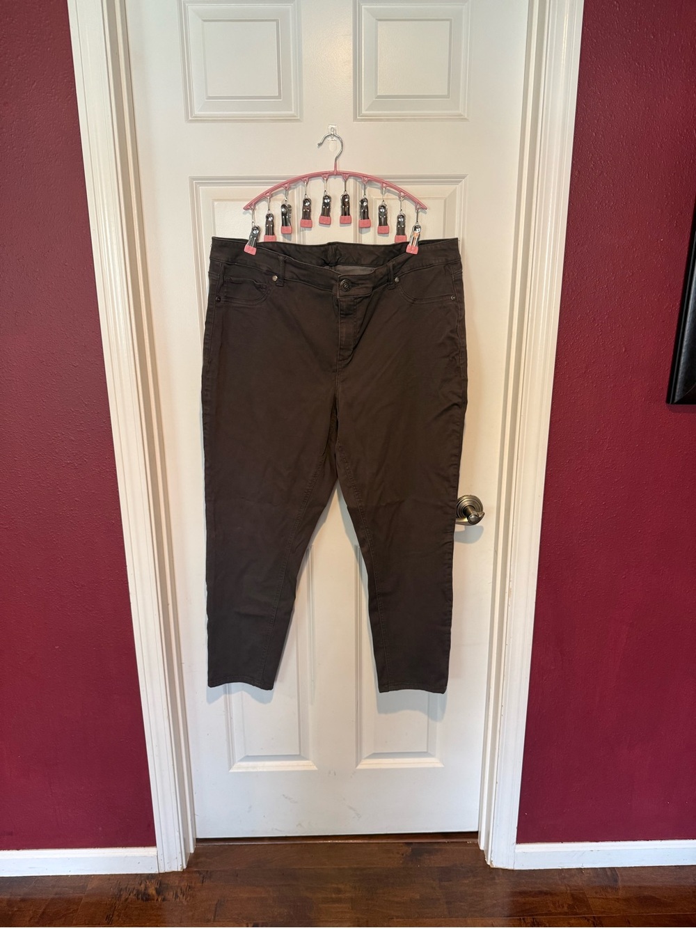Maurices Dark Brown Ankle & Cropped Jeans